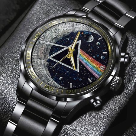 Pink Floyd Music Black Stainless Steel Watch Gift For Fan