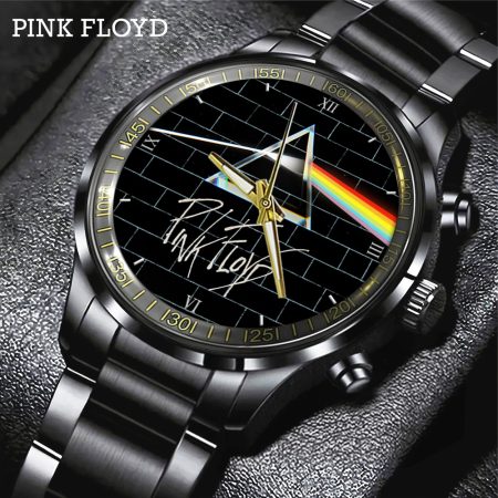 Pink Floyd Music Black Stainless Steel Watch Gift For Fan