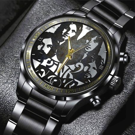 Pink Floyd Music Black Stainless Steel Watch Gift For Fan