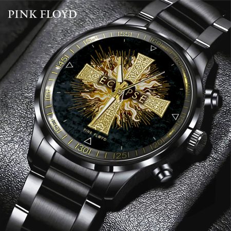 Pink Floyd Music Black Stainless Steel Watch Gift For Fan