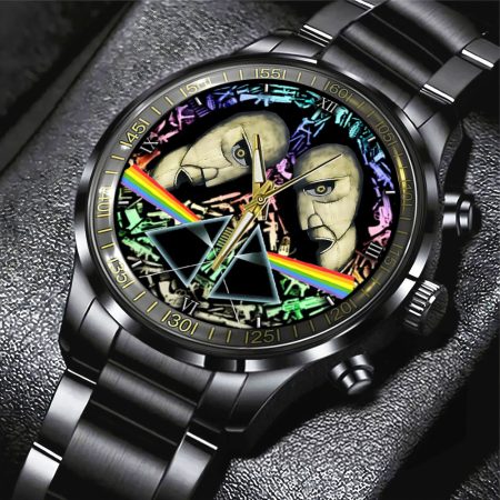 Pink Floyd Music Black Stainless Steel Watch Gift For Fan