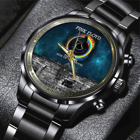 Pink Floyd Music Black Stainless Steel Watch Gift For Fan