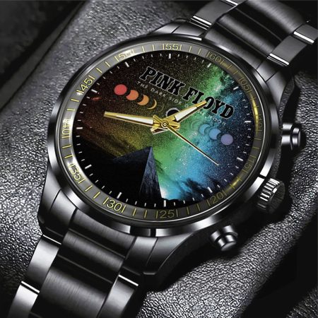 Pink Floyd Music Black Stainless Steel Watch Gift For Fan
