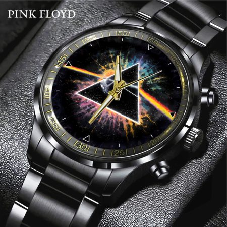 Pink Floyd Music Black Stainless Steel Watch Gift For Fan
