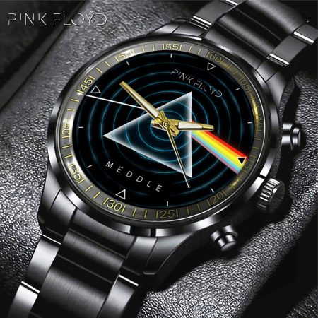 Pink Floyd Music Black Stainless Steel Watch Gift For Fan