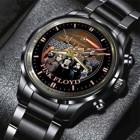 Pink Floyd Music Black Stainless Steel Watch Gift For Fan