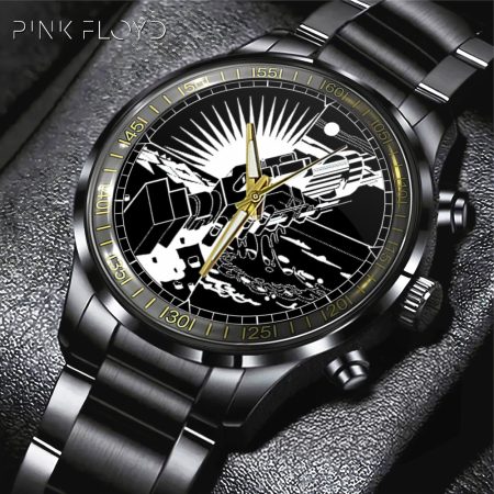 Pink Floyd Music Black Stainless Steel Watch Gift For Fan