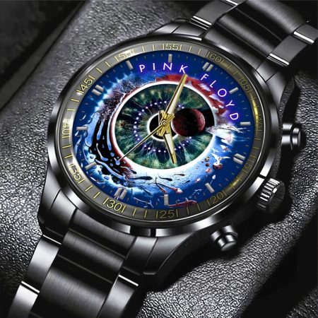 Pink Floyd Music Black Stainless Steel Watch Gift For Fan