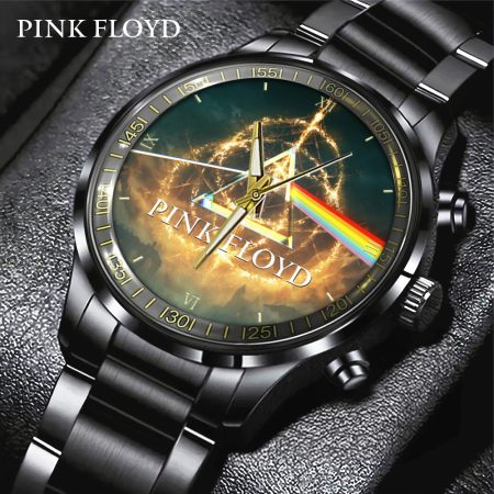 Pink Floyd Music Black Stainless Steel Watch Gift For Fan