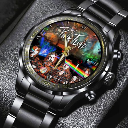 Pink Floyd Music Black Stainless Steel Watch Gift For Fan