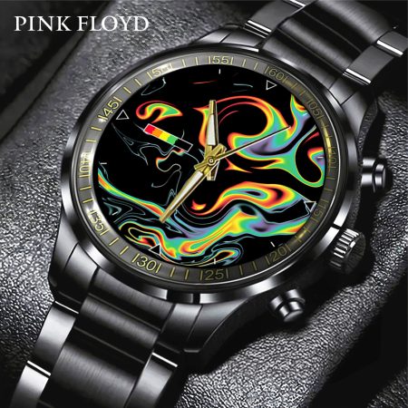 Pink Floyd Music Black Stainless Steel Watch Gift For Fan