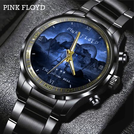 Pink Floyd Music Black Stainless Steel Watch Gift For Fan