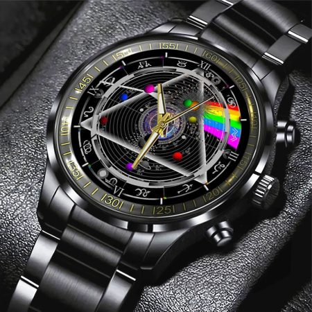 Pink Floyd Music Black Stainless Steel Watch Gift For Fan