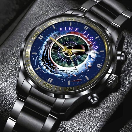 Pink Floyd Music Black Stainless Steel Watch Gift For Fan