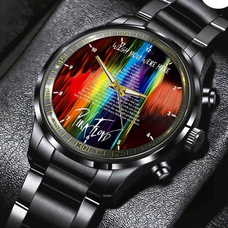 Pink Floyd Music Black Stainless Steel Watch Gift For Fan