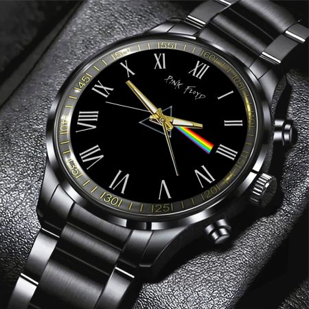 Pink Floyd Music Black Stainless Steel Watch Gift For Fan