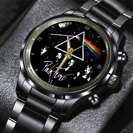 Pink Floyd Music Black Stainless Steel Watch Gift For Fan
