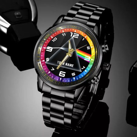 Pink Floyd Personalized Black Hand Watch Gifts For Fans