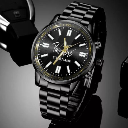 Pink Floyd Personalized Black Hand Watch Gifts For Fans