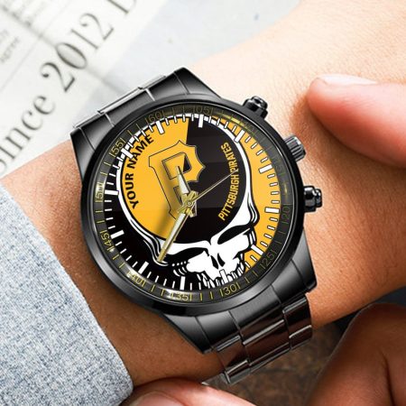 Pittsburgh Pirates MLB Personalized Fashion 3D Men Hand Watch Gift For Fans For Father