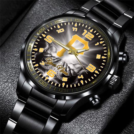 Pittsburgh Pirates MLB Personalized Fashion 3D Men Hand Watch Gift For Fans For Father