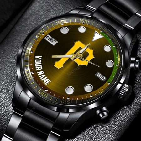 Pittsburgh Pirates MLB Personalized New Black Hand Watch Gift For Fans