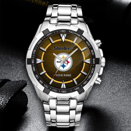 Pittsburgh Steelers NFL Alloy Men Quartz Watch Personalized Gift For Fan