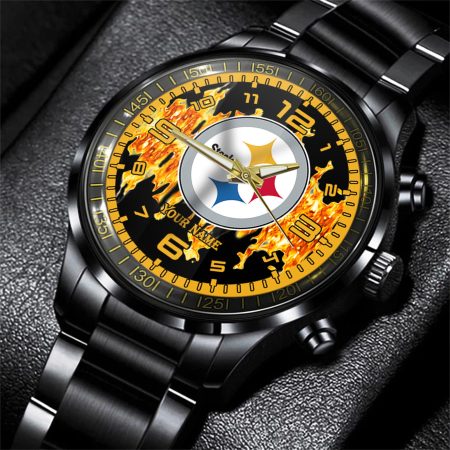 Pittsburgh Steelers NFL Personalized 3D Men Hand Watch Gift For Fans For Father