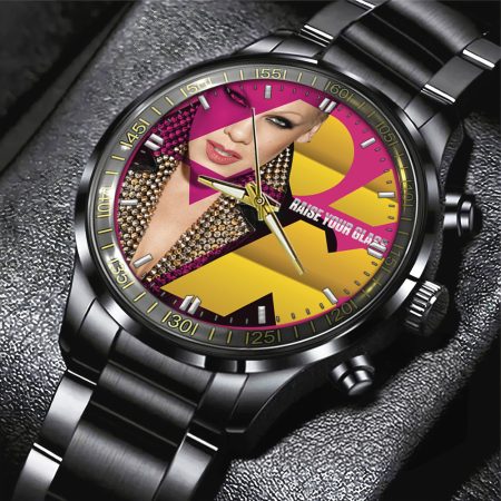 P!nk Music Black Stainless Steel Watch Gift For Fan