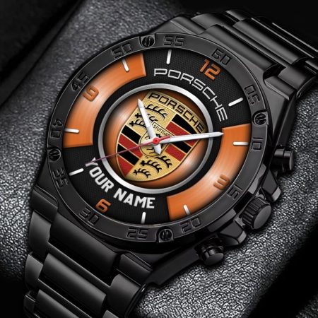 Porsche Car Personalized New Stainless Steel Hand Watch For Fans