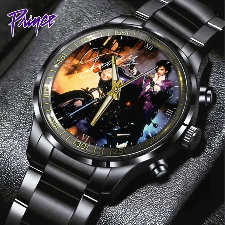 Prince Music Black Stainless Steel Watch Gift For Fan
