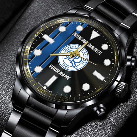 Queens Park Rangers FC Personalized New Black Hand Watch Gift For Fans