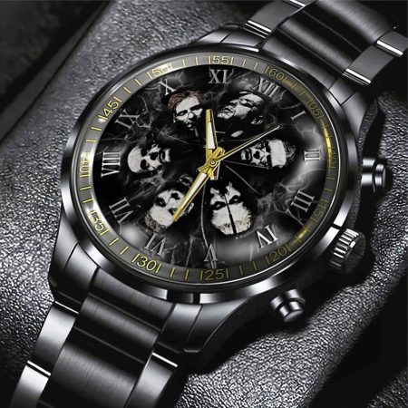 Rammstein Music Black Stainless Steel Watch Gift For Fan