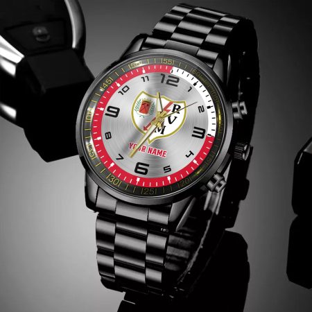 Rayo Vallecano LaLiga Personalized New Black Hand Watch Gifts For Fans