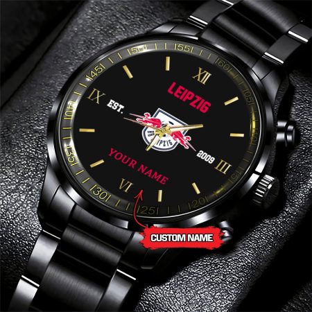 RB Leipzig Bundesliga New Personalized Black Stainless Steel Watch Gifts For Fans