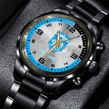 RC Massy Essonne Top 14 Personalized Black Stainless Steel Hand Watch For Fan