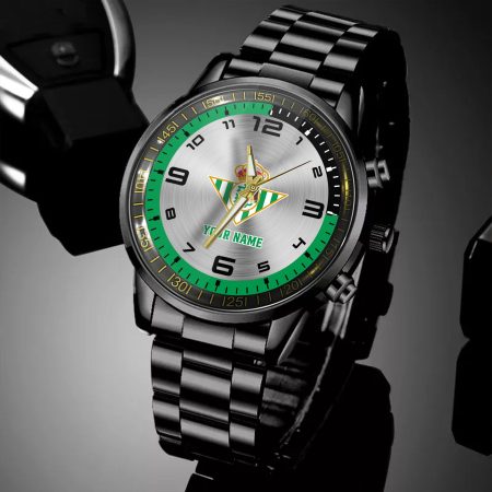 Real Betis LaLiga Personalized New Black Hand Watch Gifts For Fans