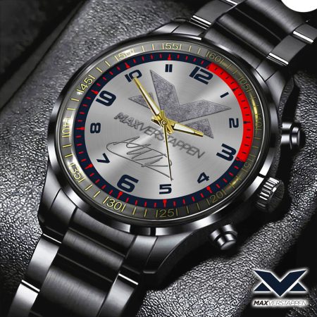 Red Bull Racing F1 MV1 Black Stainless Steel Watch Gift For Fan