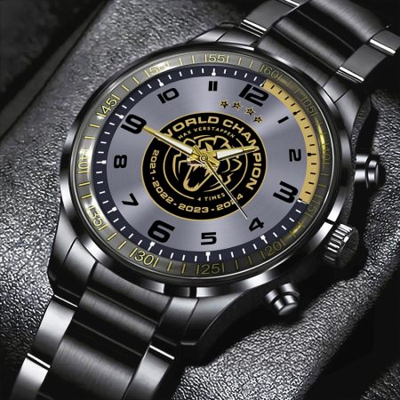 Red Bull Racing F1 x MV1 Black Stainless Steel Watch Gift For Fan