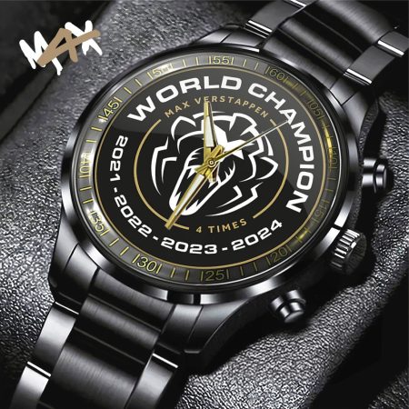 Red Bull Racing F1 x MV1 Black Stainless Steel Watch Gift For Fan
