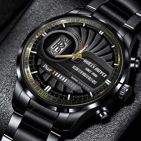 Rolls Royce Car Personalized Black Hand Watch Gift For Fans