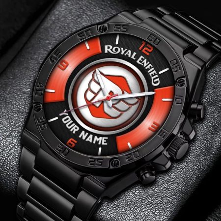 Royal Enfield Motorcycles Personalized New Stainless Steel Hand Watch For Fans