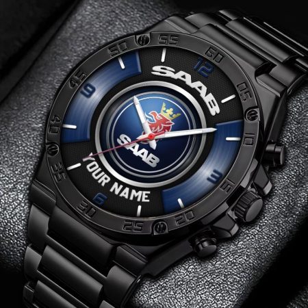 Saab Car Personalized New Stainless Steel Hand Watch For Fans