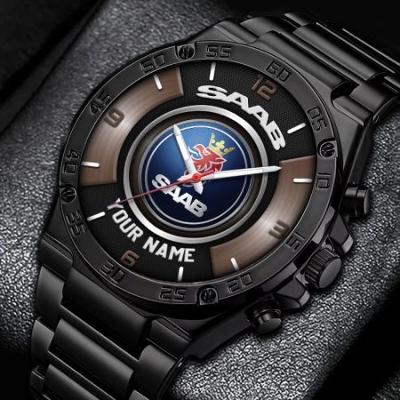 Saab Car Personalized New Stainless Steel Hand Watch For Fans
