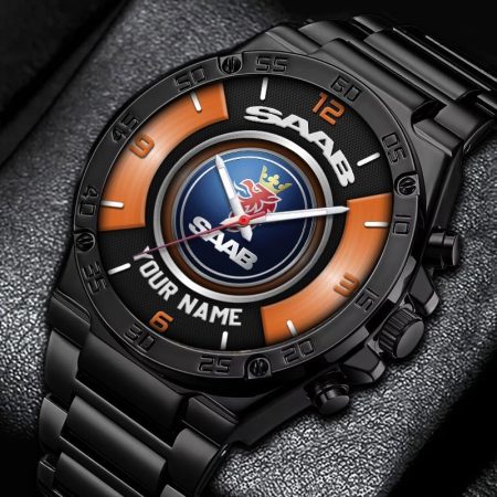 Saab Car Personalized New Stainless Steel Hand Watch For Fans