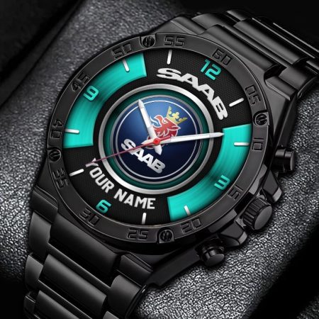 Saab Car Personalized New Stainless Steel Hand Watch For Fans