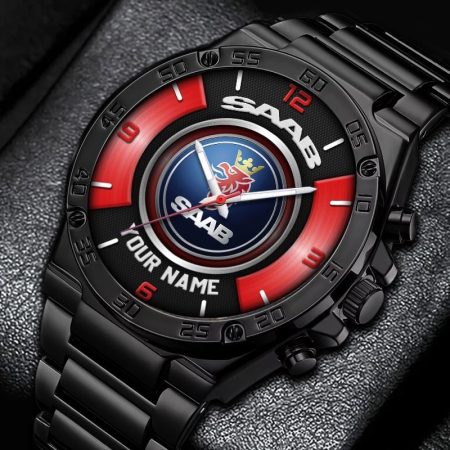 Saab Car Personalized New Stainless Steel Hand Watch For Fans