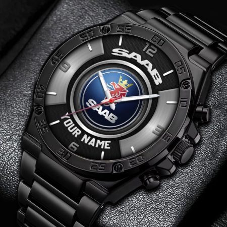 Saab Car Personalized New Stainless Steel Hand Watch For Fans