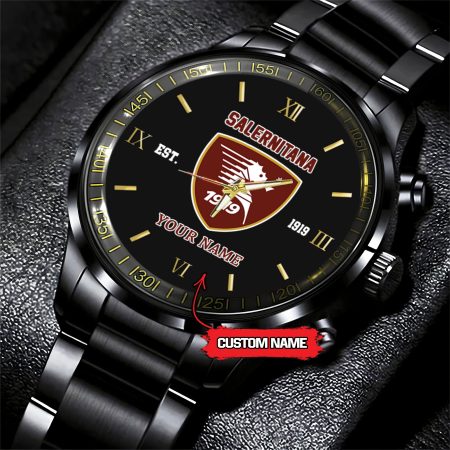 Salernitana Serie A Black Fashion Watch Custom Your Name For Fan