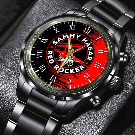 Sammy Hagar Music Black Stainless Steel Watch Gift For Fan